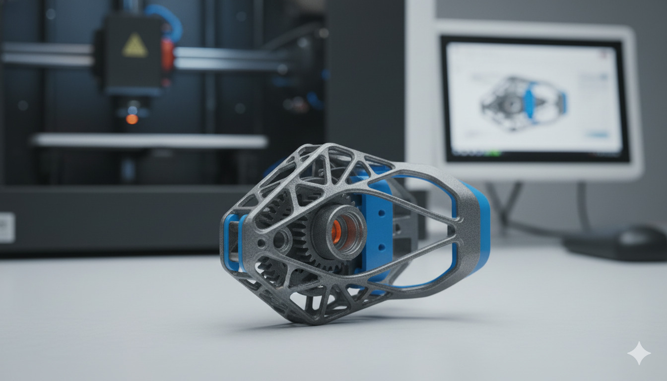 Industrial prototype created with precision 3D printing